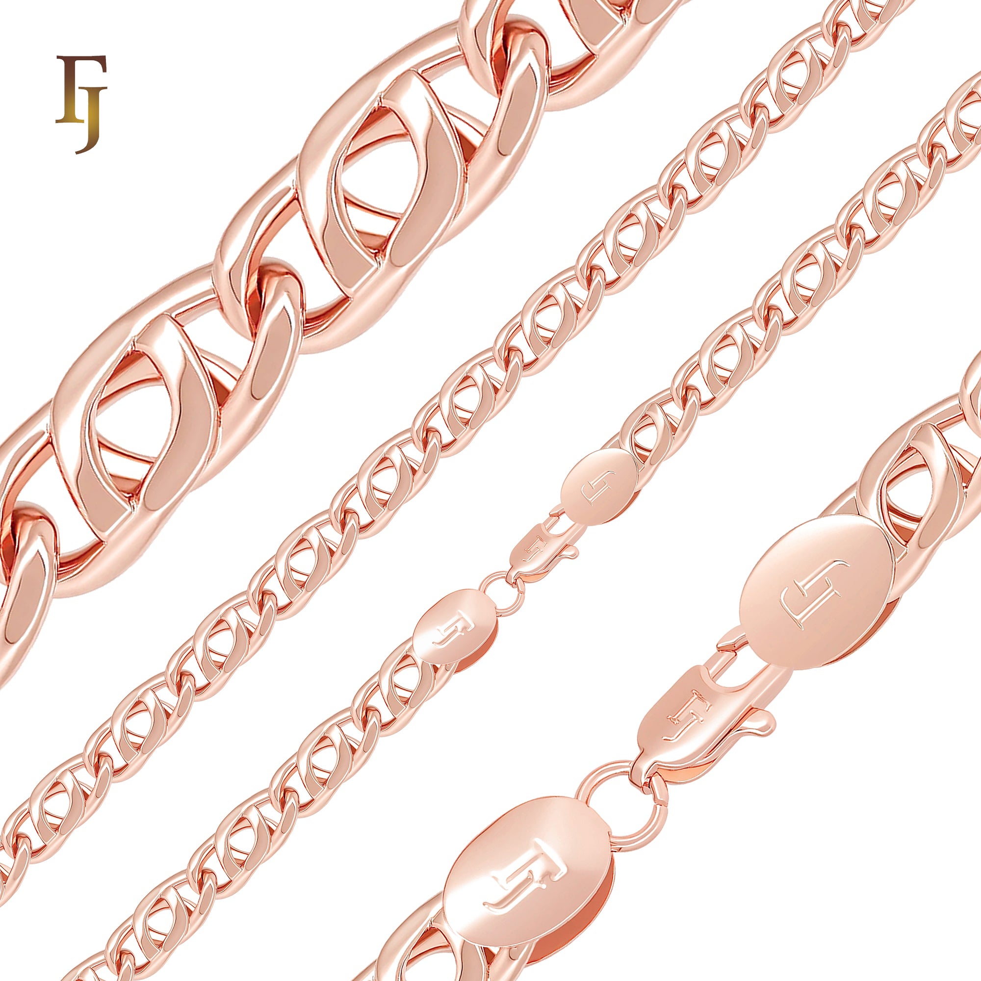 Marquise Horse eye hollow Snail Link Rose Gold Bracelets Chains