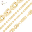 Dragon's Head dotted lock fancy link 14K Gold Chain