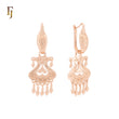 Dangling drops Rose Gold Russian Lock Earrings