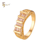 Stapelbare Ringe in 18-Karat-Gold, Wei?gold und 14-Karat-Vergoldungsfarben