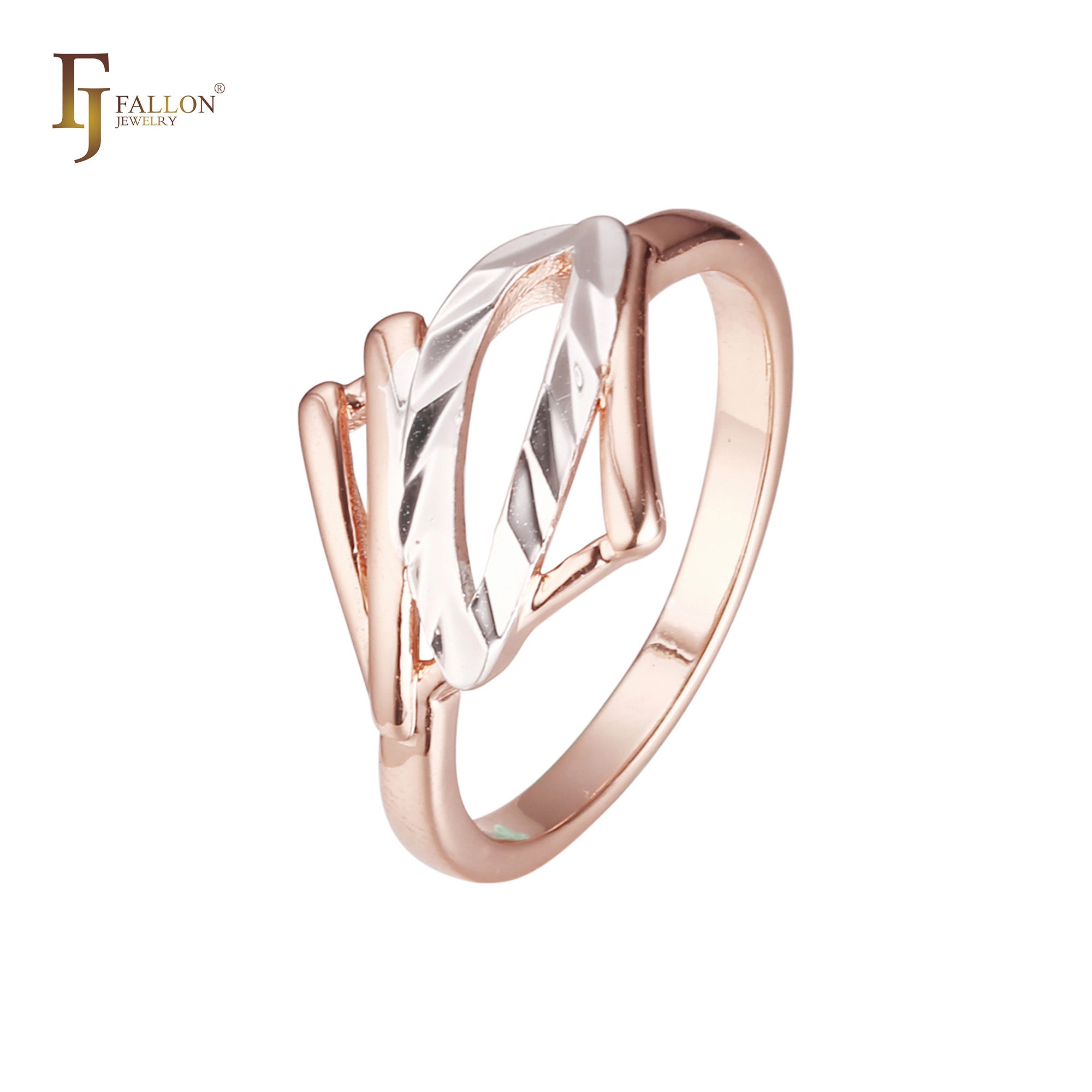 Rose Gold two tone rings