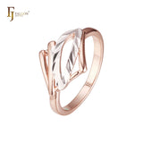 Rose Gold two tone rings