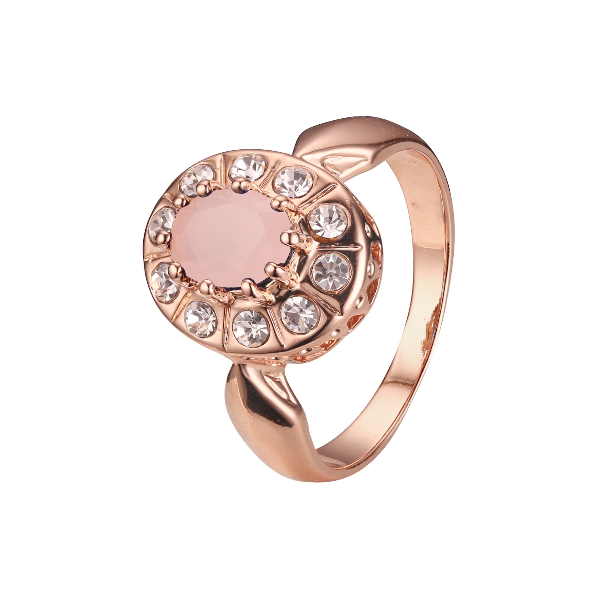 Halo-Ringe aus Roségold