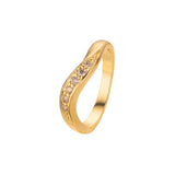 Anéis empilháveis de moda trançada em ouro 18K, ouro branco, ouro 14K, cores banhadas a ouro 18K
