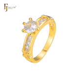 Clusterringe mit vier Steinen in den Farben 18 Karat Gold, Wei?gold, 14 Karat Gold und Ros¨¦gold