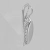 Gold Wire Hook Earrings – Marquise Oval Drop with Lattice Frame | Lightweight Fashion Jewelry by FJ