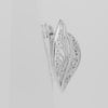 Rose Gold and White Filigree Russian Lock Earrings with Leaf Shape Cutout Design – FJ Jewelry