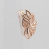 Brincos borboleta de flores em ouro 14K, cores banhadas a ouro rosa