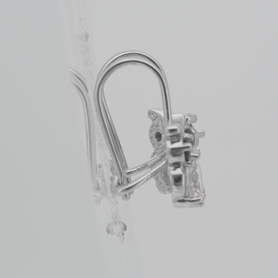 Gold Child Earrings – Owl Design Wire Hook with CZ Eyes & Body | Cute Non-Tarnish Jewelry by FJ