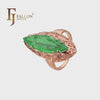 .Trend Luxurious Horse Eye Marquise Solitaire CZ 585 玫瑰金，14K 金戒指