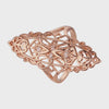 Gold Filigree Statement Ring for Women – Vintage Cutout Cocktail Ring with Clear Crystals – FJ Jewelry