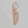 Gold Wire Hook Earrings – Marquise Oval Drop with Lattice Frame | Lightweight Fashion Jewelry by FJ