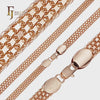 🔥 Bismarck weaving anchor quadruple four link chains plated 14K Gold, Rose Gold, two tone