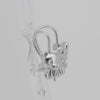 Aretes de gancho de alambre con oso solitario para niño en Oro 14K, oro rosa, baño de dos tonos