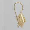 Brincos infantis de gancho de arame em ouro 14K, cores banhadas a ouro rosa