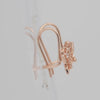 Butterfly Child Wire Hook Earrings – Rose Gold Plated CZ Kids Jewelry | Cute Filigree Design by FJ