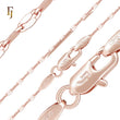 Sequin Lace Rose Gold Fancy Link Chain