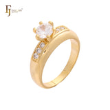 Stackable rings in 14K Gold, Rose Gold plating colors
