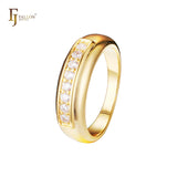Stackable rings in 14K Gold, Rose Gold plating colors