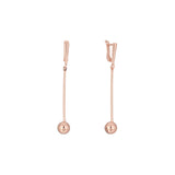 .Olivia's Beads - Beads long drop earrings in 14K Gold, White Gold, Rose Gold plating colors