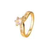 Anéis empilháveis em ouro 18K, ouro branco, cores banhadas a ouro 14K