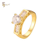 Stackable rings in 18K Gold, 14K Gold plating colors