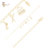 Little Charms of Decoration 14K Gold Bracelets