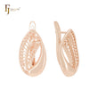 The Wave filigree Rose Gold Clip-On Earrings