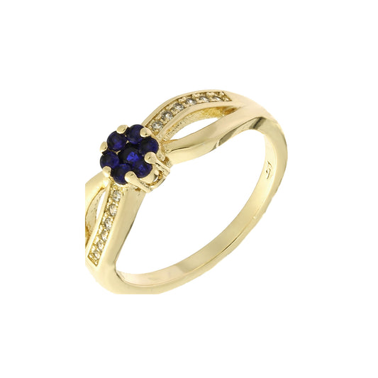Anéis em ouro 14K, cores banhadas a ouro rosa