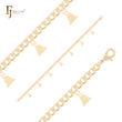 Ringing bell curb link 14K Gold Bracelets