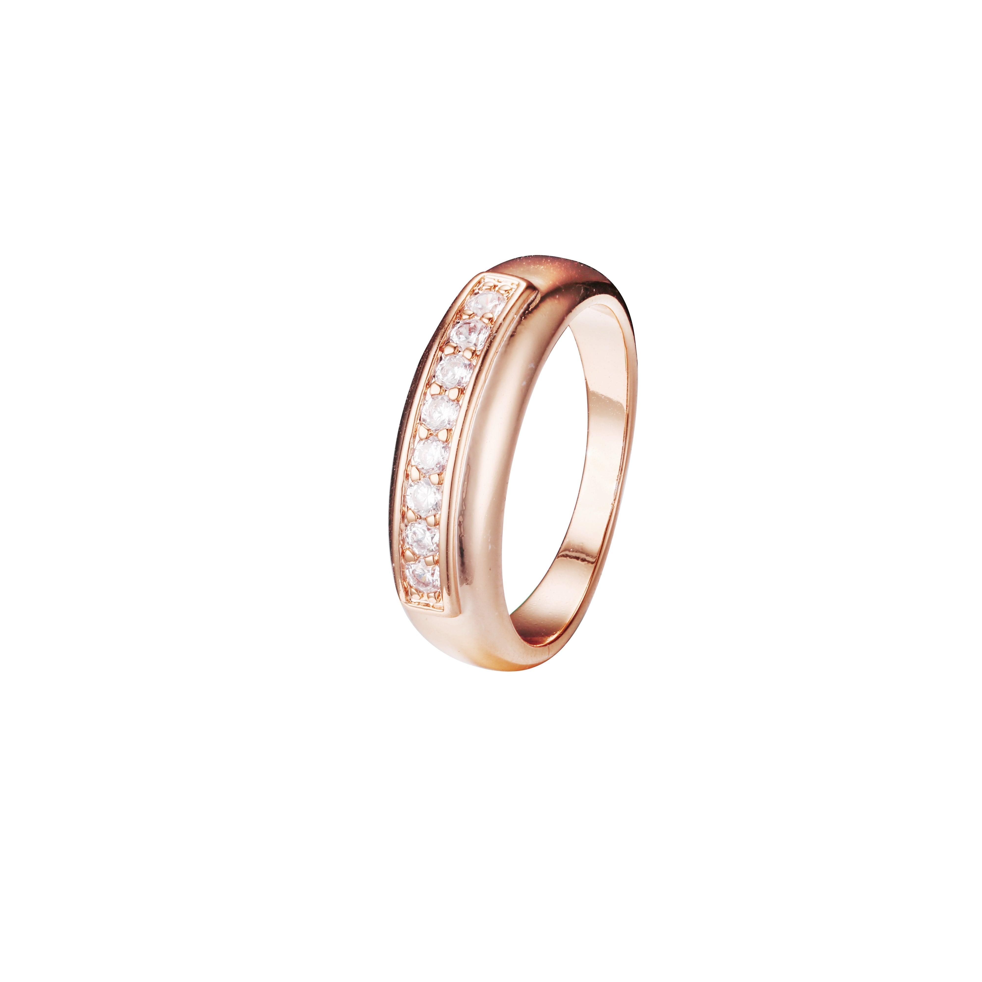 Stackable rings in 14K Gold, Rose Gold plating colors