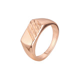 Men's signet rings in 14K Gold, Rose Gold plating colors