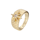 Open rings in 14K Gold, Rose Gold plating colors
