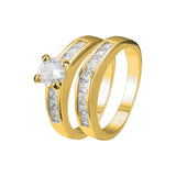 Stackable rings in 18K Gold, White Gold, 14K Gold plating colors