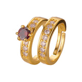 Offene Solit?r-Cluster-Verlobungsringe aus 14 Karat Gold