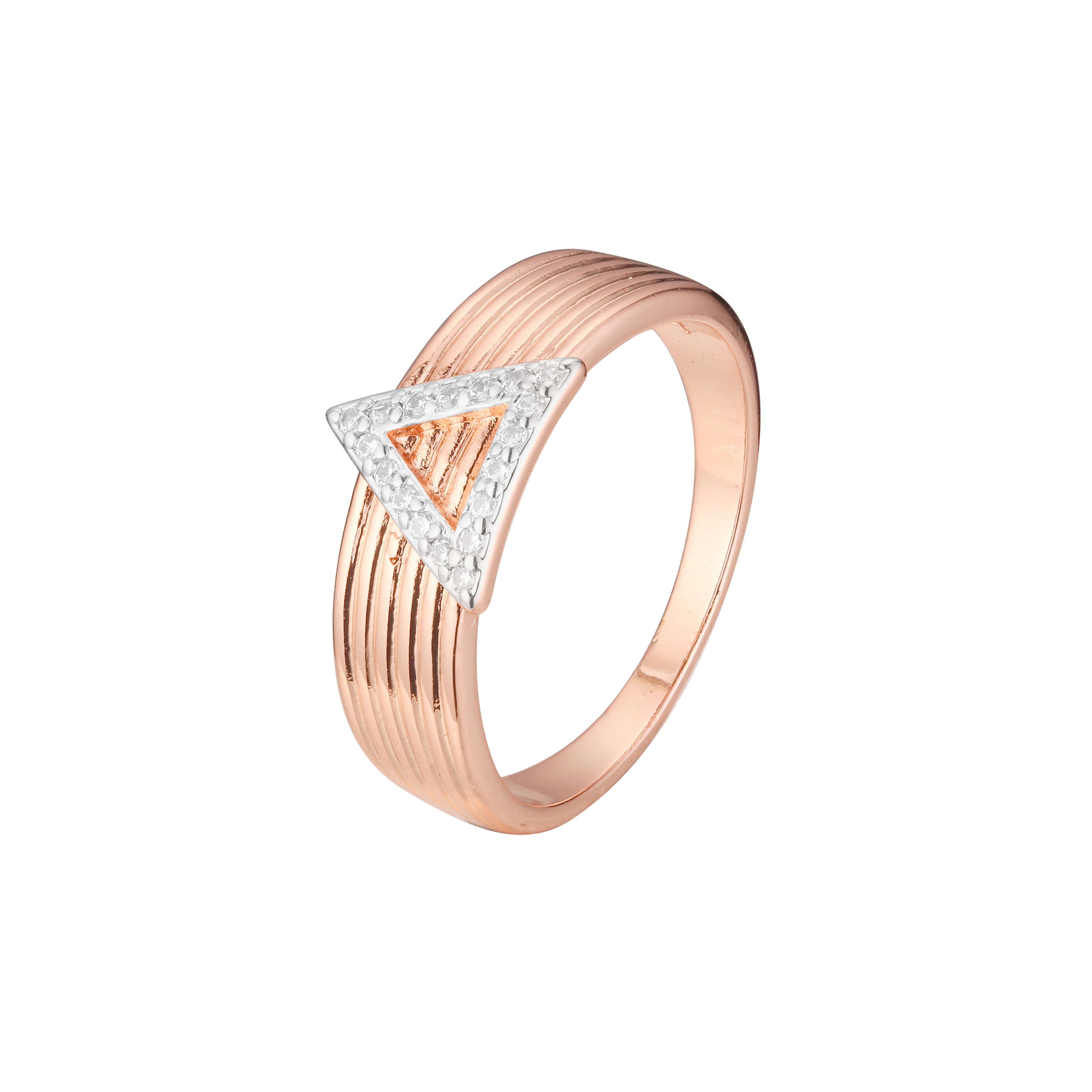 Rings in Rose Gold, two tone plating colors