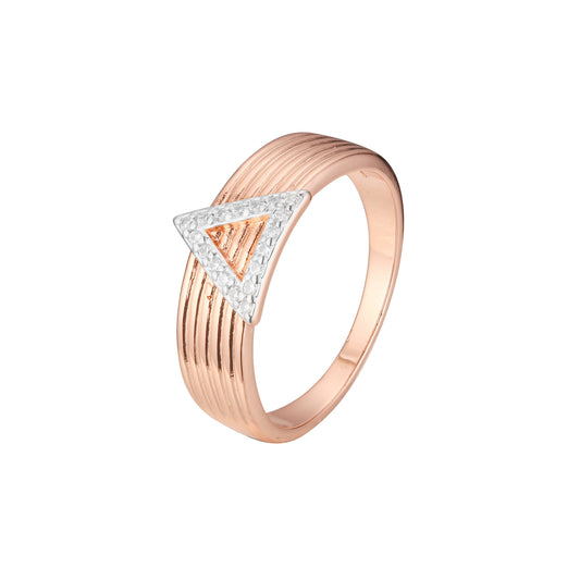 Rings in Rose Gold, two tone plating colors