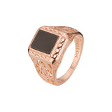 anéis de ouro rosa
