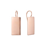 Brincos de gancho de arame em ouro 14K, cores banhadas a ouro rosa