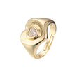Open rings in 14K Gold, Rose Gold plating colors