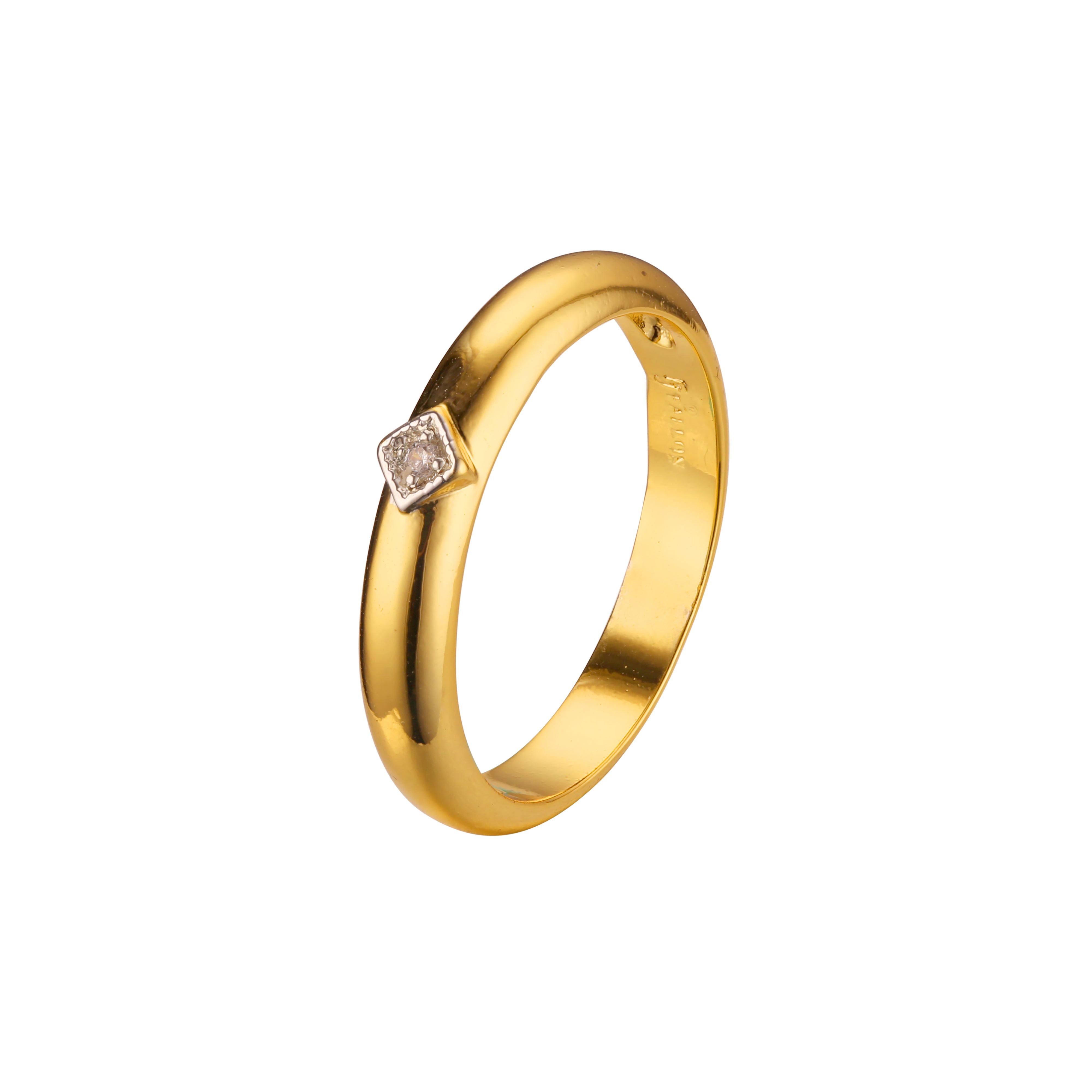 Wedding rings in 18K Gold, Rose Gold two tone plating colors
