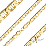 Classic Mariner rod link Chains plated in 14K Gold, two tone