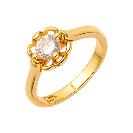 Anillos solitarios de Oro 14K con piedras grandes