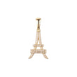 Eiffel Tower pendant in 14K Gold, Rose Gold, White Gold plating colors