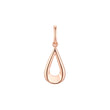 Teardrop pendant in Rose Gold, 14K Gold plating colors