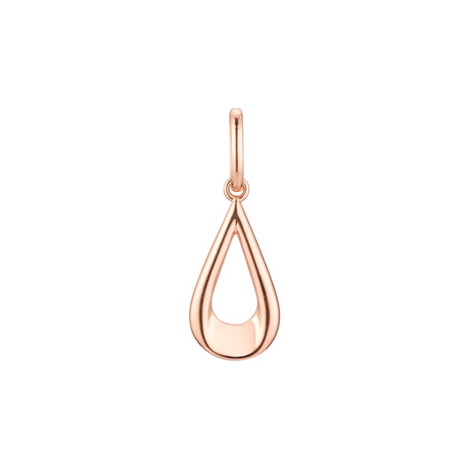 ティアドロップ ペンダント、ローズゴールド、14K ゴールドメッキカラー