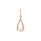 Teardrop pendant in Rose Gold, 14K Gold plating colors