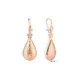 14K ゴールド、ローズゴールド メッキ色のワイヤー フック イヤリング