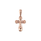 🔥 Eastern Orthodox Russian pendant in Rose Gold two tone, 14K Gold plating colors