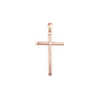 Pure Minimalism Rose Gold, 14K Gold Latin Cross Pendant
